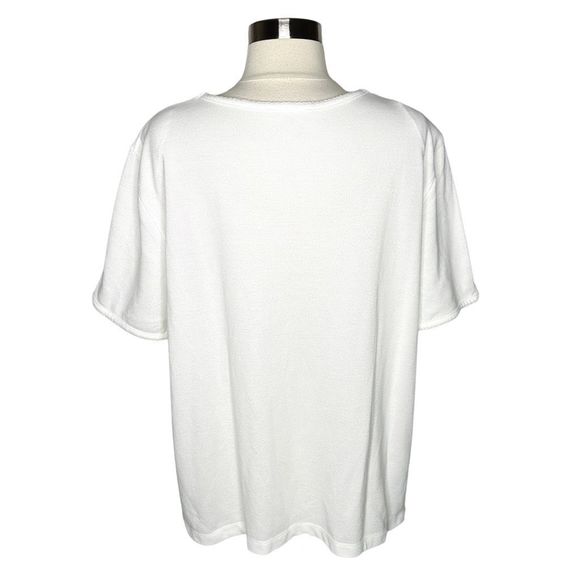 Vintage Alfred Dunner Embroidered Floral Blouse - Size L/XL - Picture 4 of 4